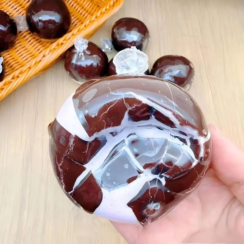 1-3Pcs Cracking Wax Ball Fidget Toy Handmade Cantaloupe Chocolate Soft Squeeze Ball anti Stress Sensory Decompression Toy